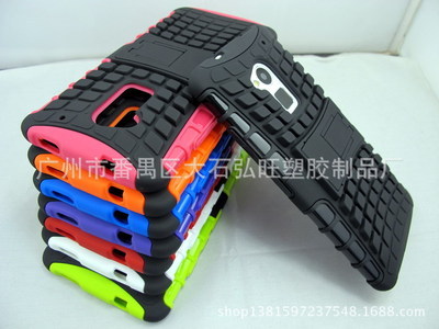 手機保護(hù)套-廠家直銷 HTC ONE max T6 TPU+PC 支架套 雙色二.